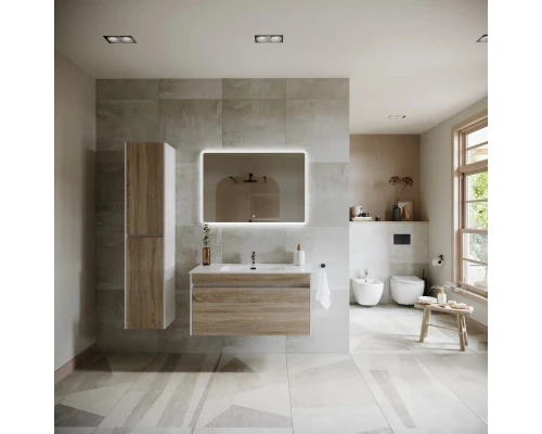 Комплект мебели дуб бардолино/белый глянец 101 см Sancos Smart SM100E + CN7003 + AR1000