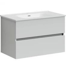 Тумба с раковиной белый глянец 81 см Sancos Urban UR80W + CN7005