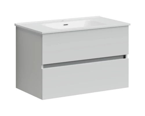 Тумба с раковиной белый глянец 81 см Sancos Urban UR80W + CN7005