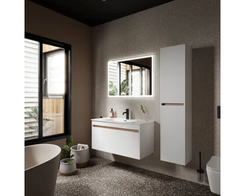 Комплект мебели белый глянец 101 см Sancos Smart SM100W + CN7003 + CI1000