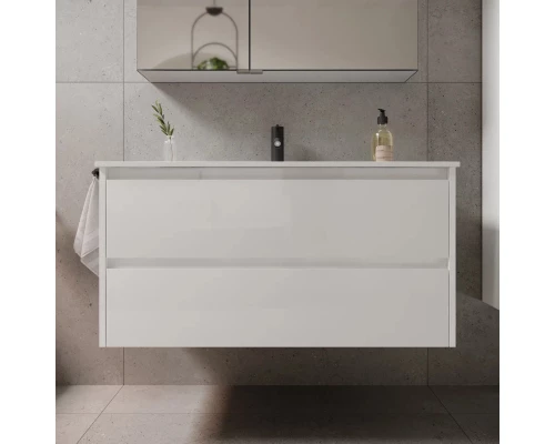 Комплект мебели белый глянец 101 см Sancos Libra LB100W + CN7003 + Z1000