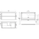 Комплект мебели белый глянец 101 см Sancos Libra LB100W + CN7003 + Z1000