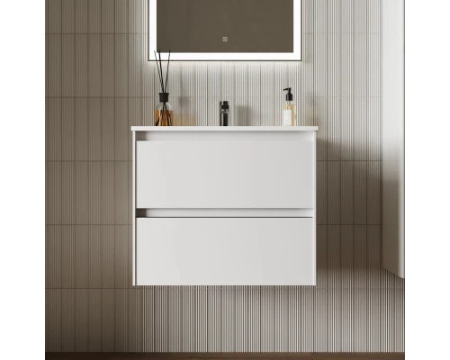 Комплект мебели белый глянец 61 см Sancos Cento CN60W + CN7001 + CI600