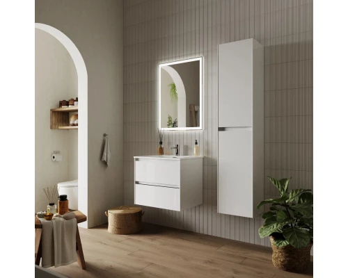 Комплект мебели белый глянец 61 см Sancos Cento CN60W + CN7001 + CI600