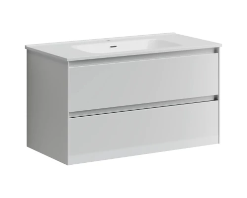 Комплект мебели белый глянец 91 см Sancos Cento CN90W + CN7002 + CI900