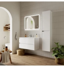 Комплект мебели белый глянец 91 см Sancos Cento CN90W + CN7002 + CI900