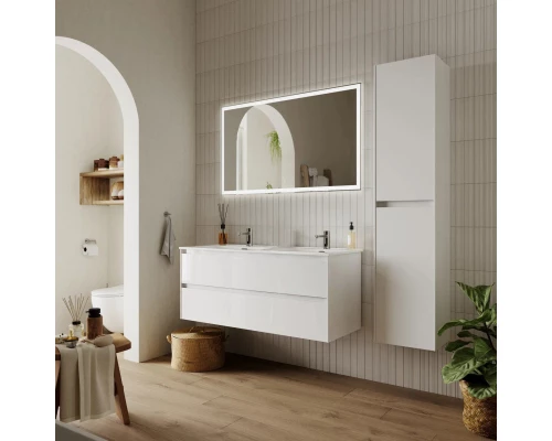 Комплект мебели белый глянец 121 см Sancos Cento CN120-2W + CN7004 + CI1200