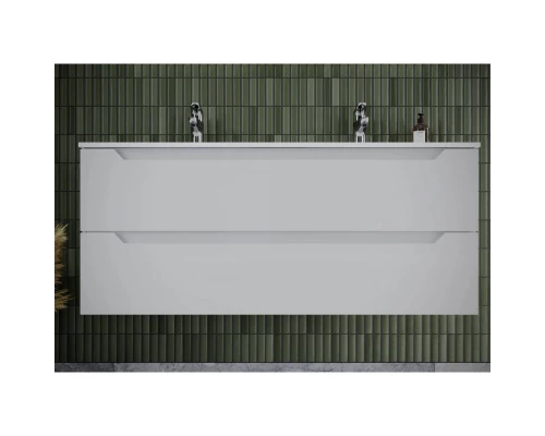 Тумба с раковиной белый глянец 121 см Sancos Norma 2.0 NR2.0120-2W + CN7004