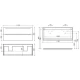Тумба с раковиной белый глянец 121 см Sancos Norma 2.0 NR2.0120-2W + CN7004