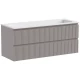 Тумба серый матовый 119,5 см Sancos Snob T SNT120SM