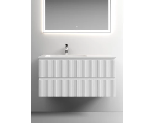 Тумба с раковиной белый матовый 101 см Sancos Snob T SNT100LW + CN7014