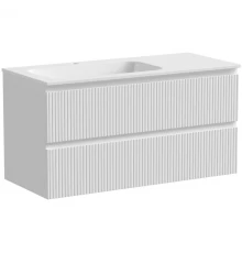 Тумба с раковиной белый матовый 101 см Sancos Snob T SNT100LW + CN7014