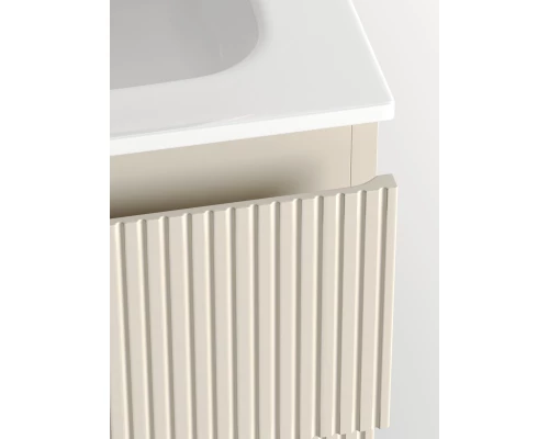 Тумба с раковиной бежевый матовый 101 см Sancos Snob T SNT100LCE + CN7014