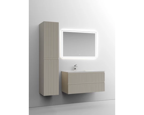 Тумба с раковиной бежевый матовый 101 см Sancos Snob T SNT100LCE + CN7014