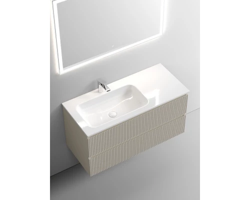 Тумба с раковиной бежевый матовый 101 см Sancos Snob T SNT100LCE + CN7014