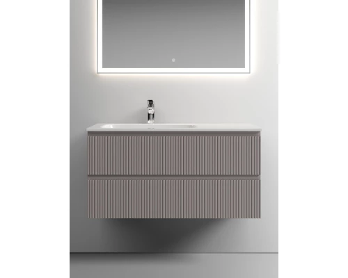 Комплект мебели серый матовый 101 см Sancos Snob T SNT100LSM + CN7014 + CI1000