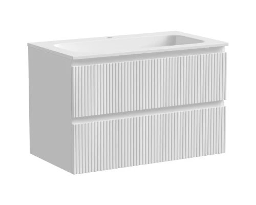 Комплект мебели белый матовый 81 см Sancos Snob T SNT80W + CN7012 + CI800