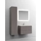 Тумба с раковиной серый матовый 81 см Sancos Snob T SNT80SM + CN7012