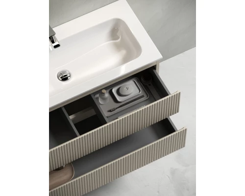 Тумба с раковиной бежевый матовый 61 см Sancos Snob T SNT60CE + CN7011