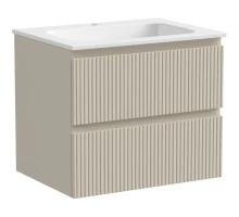 Тумба с раковиной бежевый матовый 61 см Sancos Snob T SNT60CE + CN7011