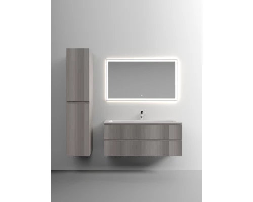 Тумба с раковиной серый матовый 121 см Sancos Snob T SNT120SM + CN7017