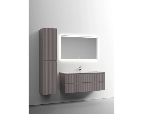 Тумба с раковиной серый матовый 121 см Sancos Snob T SNT120SM + CN7017