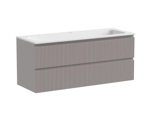 Тумба с раковиной серый матовый 121 см Sancos Snob T SNT120SM + CN7017