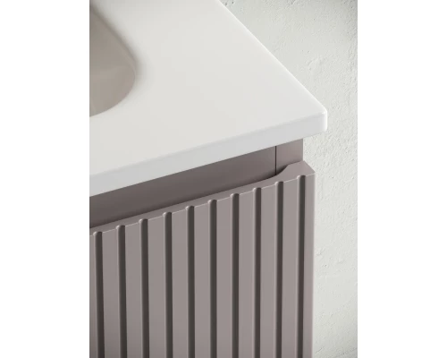 Комплект мебели серый матовый 121 см Sancos Snob T SNT120SM + CN7017 + CI1200