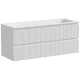 Тумба с раковиной белый матовый 121 см Sancos Snob T SNT120W + CN7016