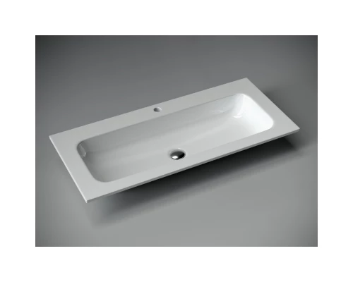 Тумба с раковиной белый матовый 101 см Sancos Snob T SNT100W + CN7013