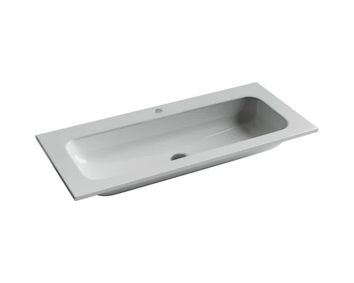 Тумба с раковиной серый матовый 101 см Sancos Snob R SNR100SM + CN7013