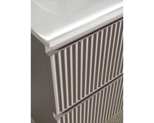 Тумба с раковиной серый матовый 101 см Sancos Snob R SNR100SM + CN7013