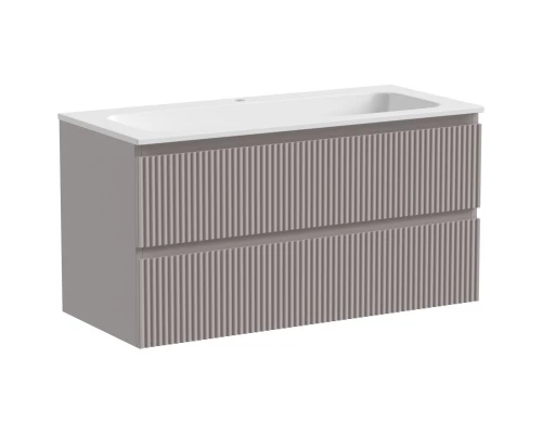 Комплект мебели серый матовый 101 см Sancos Snob R SNR100SM + CN7013 + CI1000