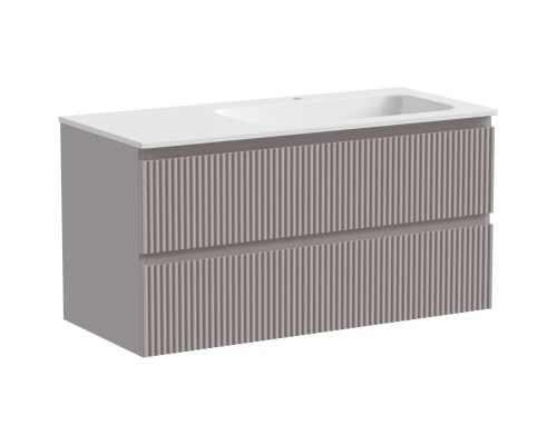 Комплект мебели серый матовый 101 см Sancos Snob R SNR100RSM + CN7015 + CI1000