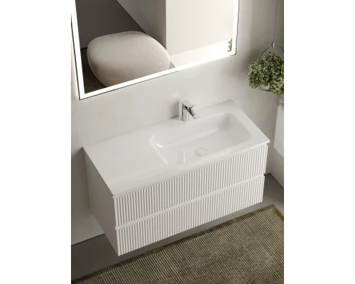 Комплект мебели белый матовый 101 см Sancos Snob R SNR100RW + CN7015 + CI1000