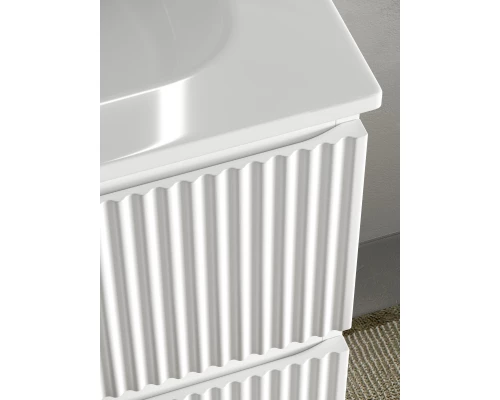 Тумба с раковиной белый матовый 101 см Sancos Snob R SNR100LW + CN7014