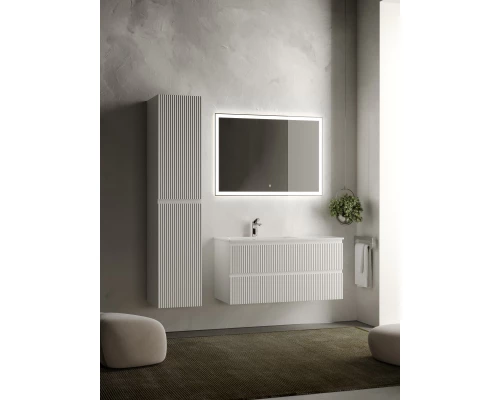 Тумба с раковиной белый матовый 101 см Sancos Snob R SNR100LW + CN7014