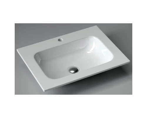 Тумба с раковиной белый матовый 61 см Sancos Snob R SNR60W + CN7011