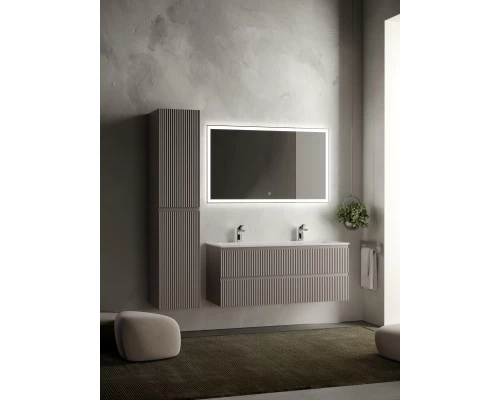 Тумба с раковиной серый матовый 121 см Sancos Snob R SNR120SM + CN7016