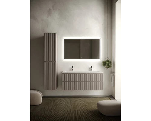 Комплект мебели серый матовый 121 см Sancos Snob R SNR120SM + CN7016 + CI1200