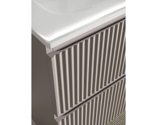 Тумба с раковиной серый матовый 121 см Sancos Snob R SNR120SM + CN7017