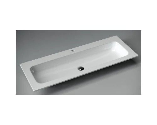 Тумба с раковиной серый матовый 121 см Sancos Snob R SNR120SM + CN7017