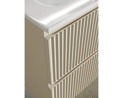 Тумба с раковиной бежевый матовый 121 см Sancos Snob R SNR120CE + CN7016