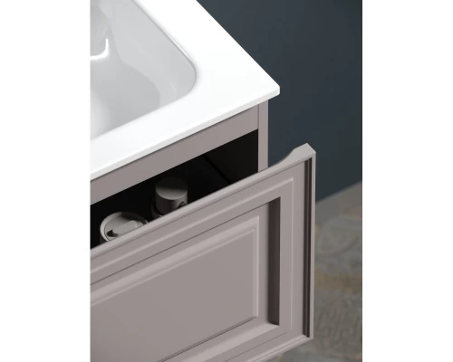 Комплект мебели серый матовый 121 см Sancos Very VR120SM + CN7017 + SF1000