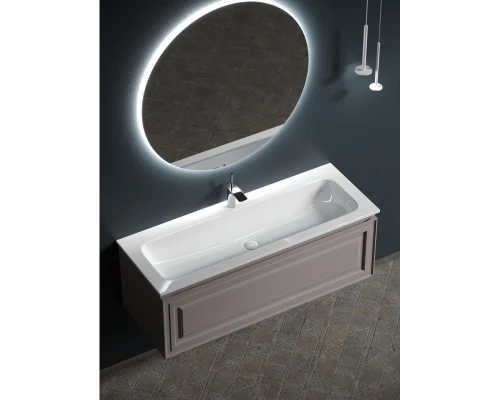 Комплект мебели серый матовый 121 см Sancos Very VR120SM + CN7017 + SF1000