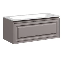 Тумба с раковиной серый матовый 101 см Sancos Very VR100SM + CN7013