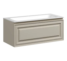 Тумба с раковиной бежевый матовый 101 см Sancos Very VR100CE + CN7013