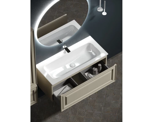 Тумба с раковиной бежевый матовый 101 см Sancos Very VR100CE + CN7013