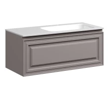 Тумба с раковиной серый матовый 101 см Sancos Very VR100RSM + CN7015