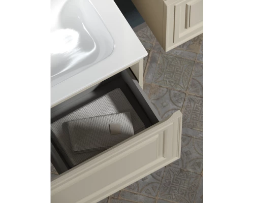 Тумба с раковиной бежевый матовый 101 см Sancos Very VR100RCE + CN7015